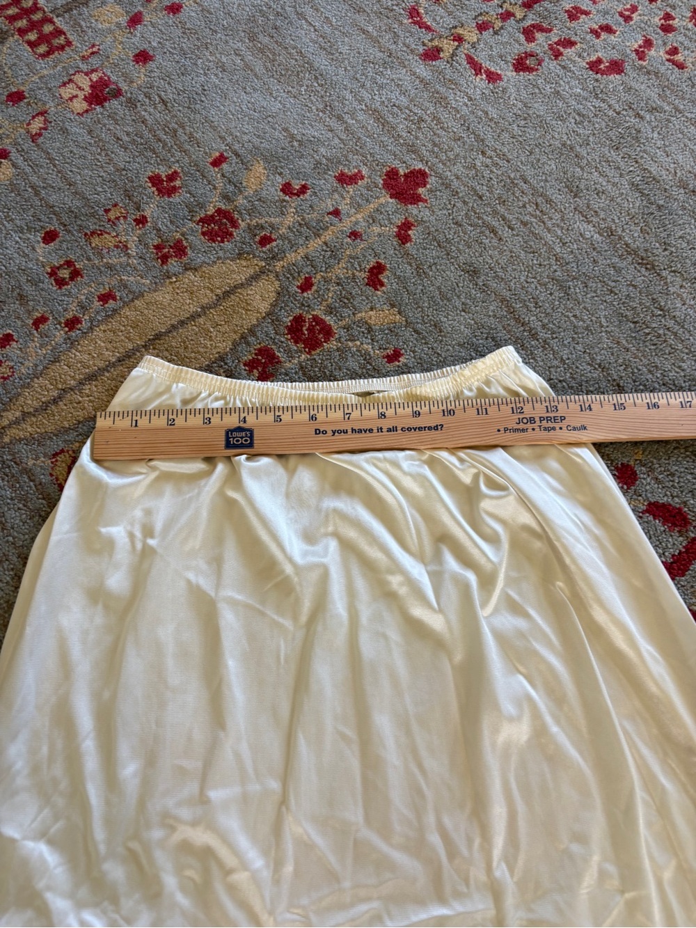 Vintage vanity fair lace edge slip midi skirt womens small - Picture 3 of 4